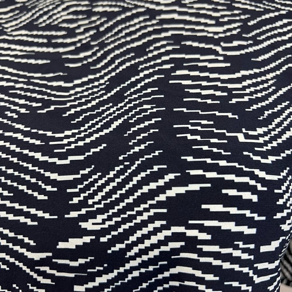 Derek Lam Silk Shift Dress Navy blue US 6 short sleeve -10 - Picture 4 of 6